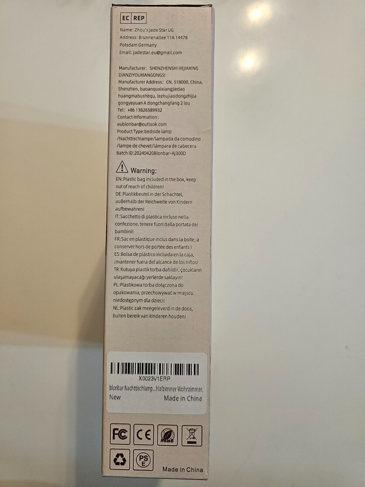 Nachttischlampe mit Wake Up Licht, 3 Stufige Helligkeit Touch Dimmbar, 2 Wecker,