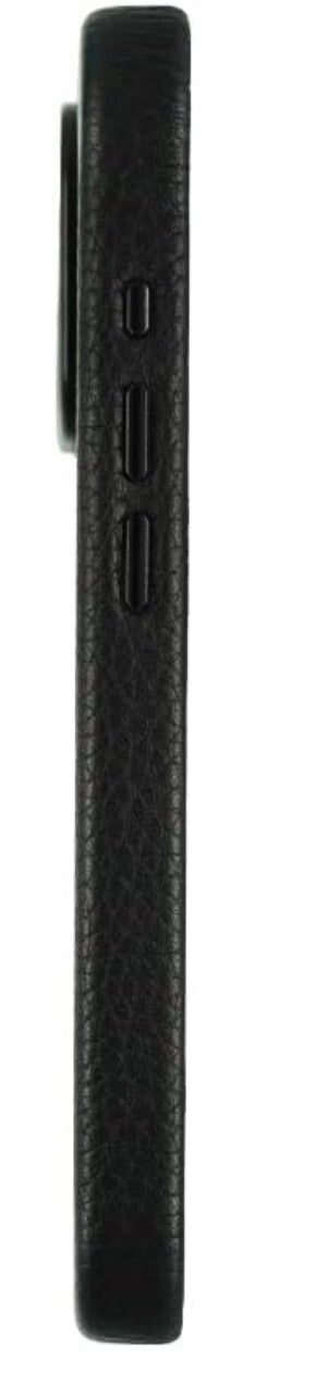 Echtleder Schutzhülle iPhone 16 Pro Max Magsafe Schwarz