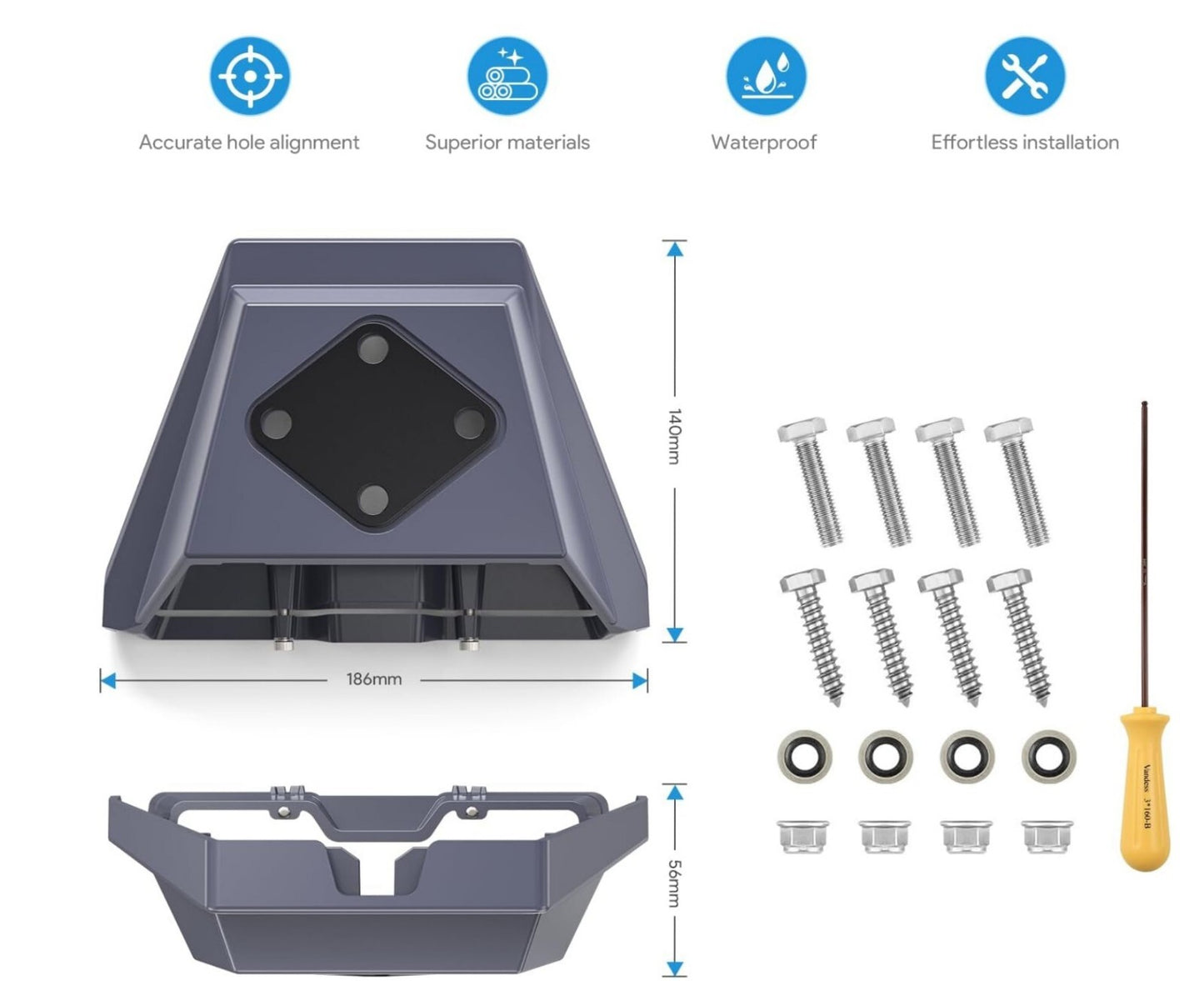 Starlink Gen 3 Dachhalterung Aluminium Wohnmobil Boot