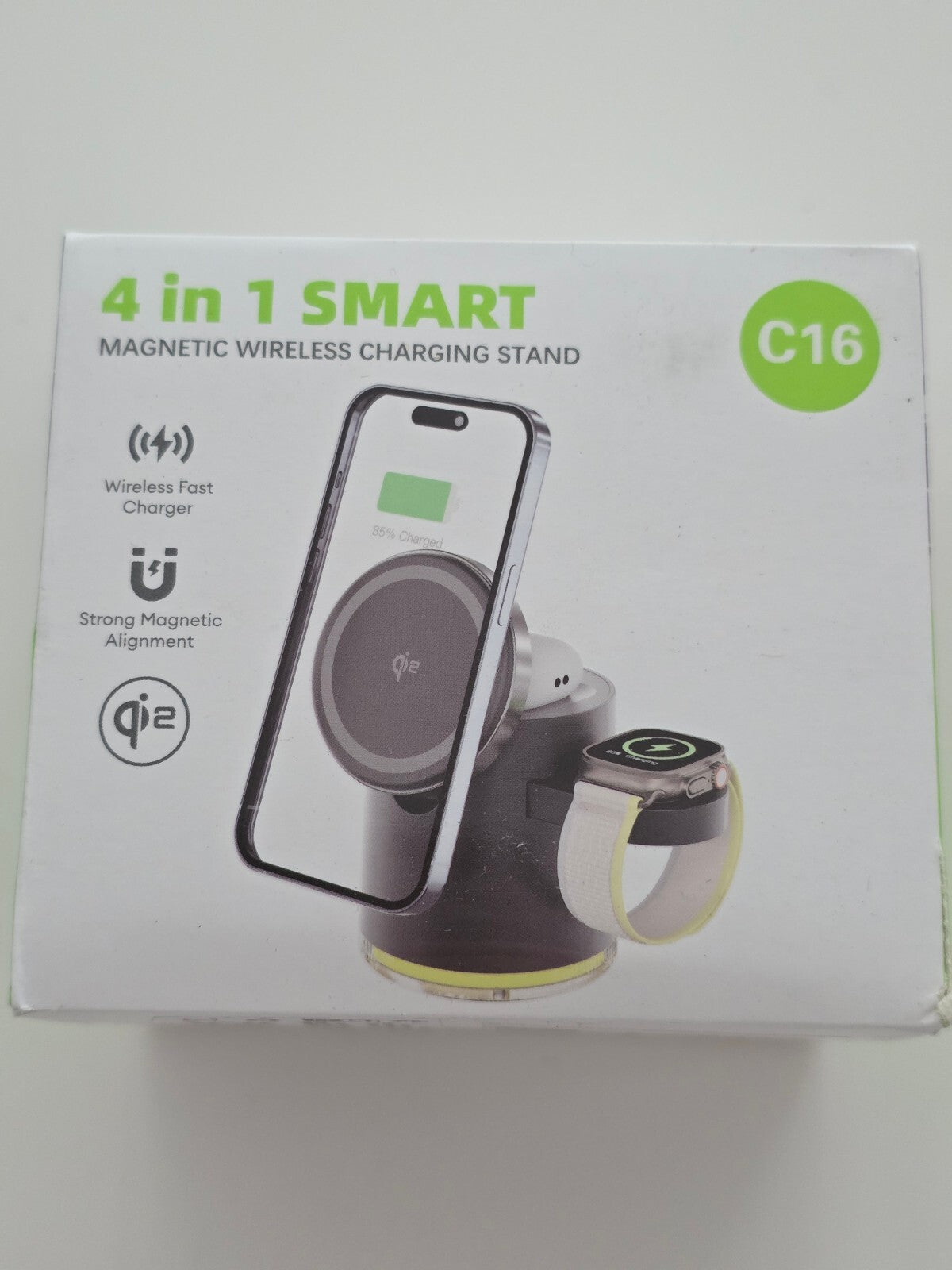 4-in-1 Qi2 Ladestation Samsung S25/S24/Watch 7/Buds 25W