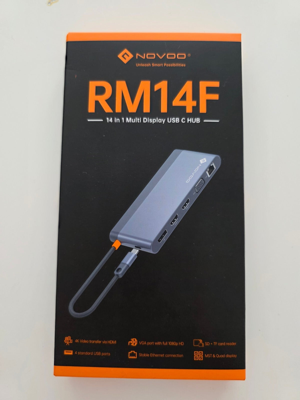 USB-C Dockingstation 14-in-1 4K@120Hz DP 2xHDMI 4K@60Hz VGA PD 100W