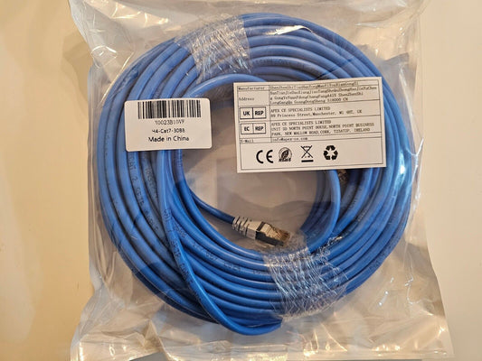 LAN Kabel 30 meter, Cat7 Hochgeschwindigkeit Netzwerkkabel 30m Lange Geschirmt R