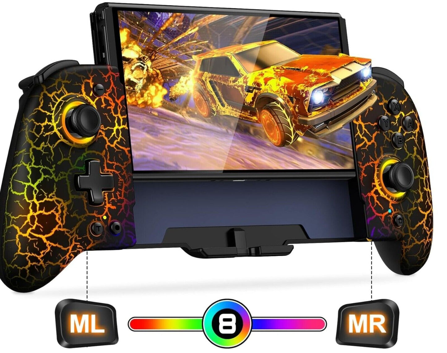 Controller für Nintendo Switch, Switch Controller Handheld mit Hall Effekt Joyst