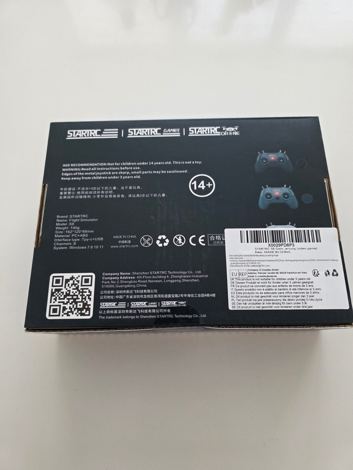 S8 FPV Simulator Fernbedienung für Drohnen-Training Modus 2