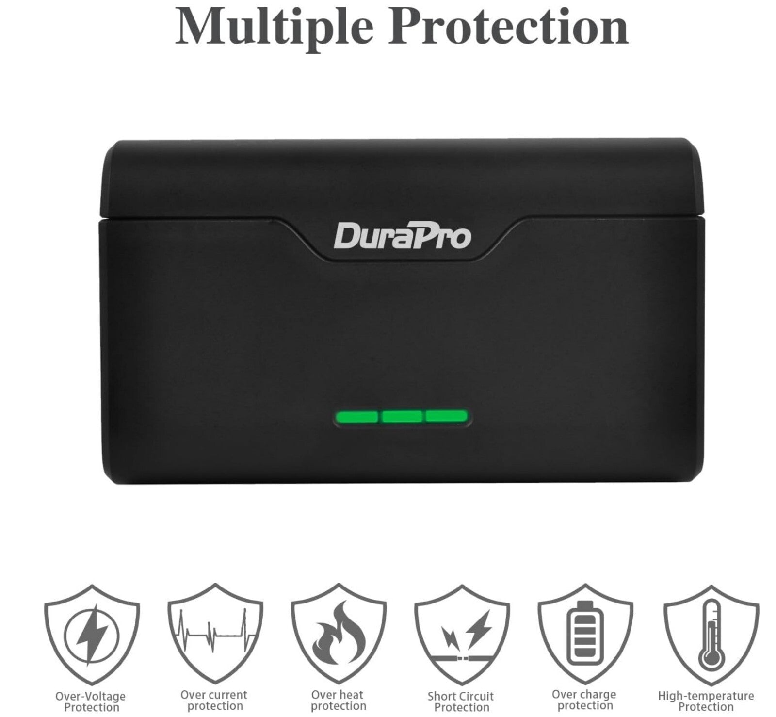 2x 1800mAh Akku + 3-Slots USB-C Ladegerät für GoPro Hero 12/11/10/9