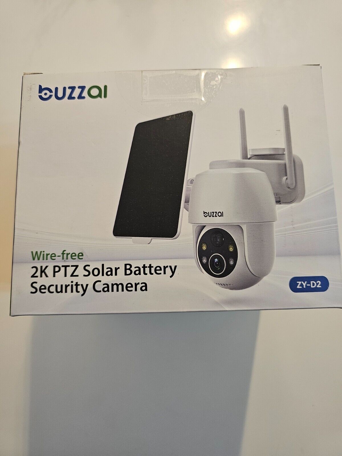 2K Überwachungskamera Aussen Solar Akku, WLAN Outdoor Kamera Solar Außenkamera K