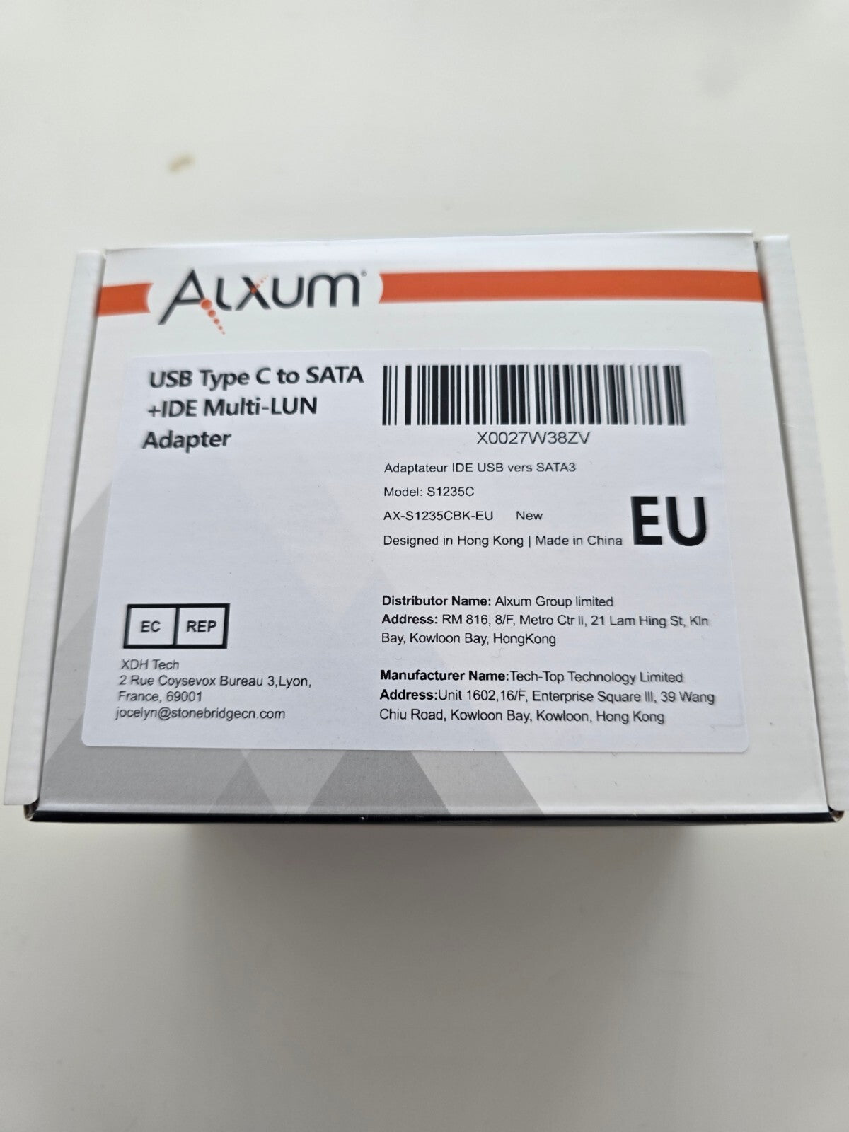 IIDE/SATA Adapter USB-C 5Gbps mit Offline-Klon, für 2.5"/3.5" HDD/SSD