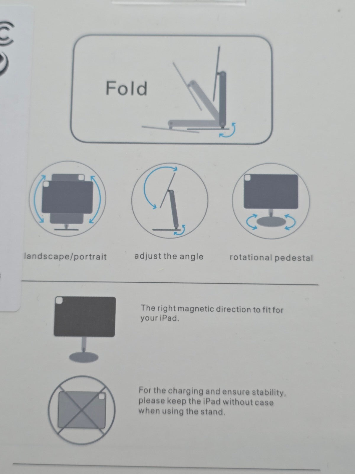 iPad Ständer Magnetisch 18W Laden Air 13'' Pro 12.9'
