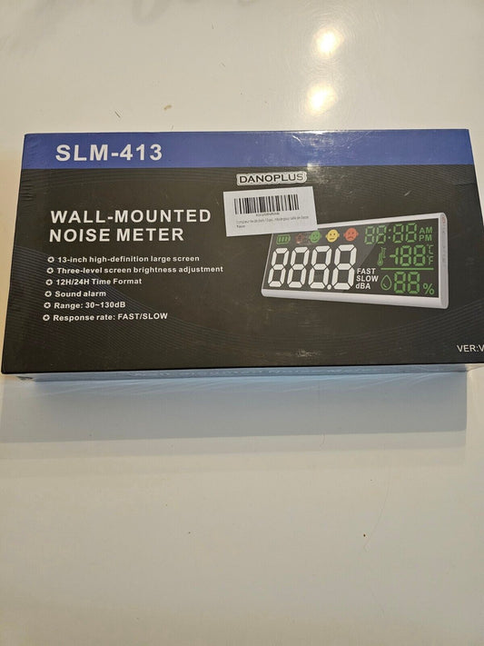 Dezibel-Messgerät 13 Zoll, Wand- und Tisch-Schallpegelmesser, großes LED-Gerät z
