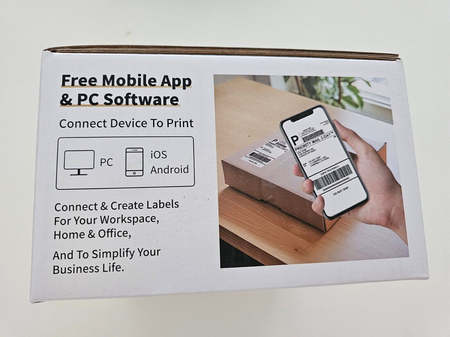 DHL Etikettendrucker, 249 WiFi Thermodrucker 4x6 Label Printer für Barcode, Vers