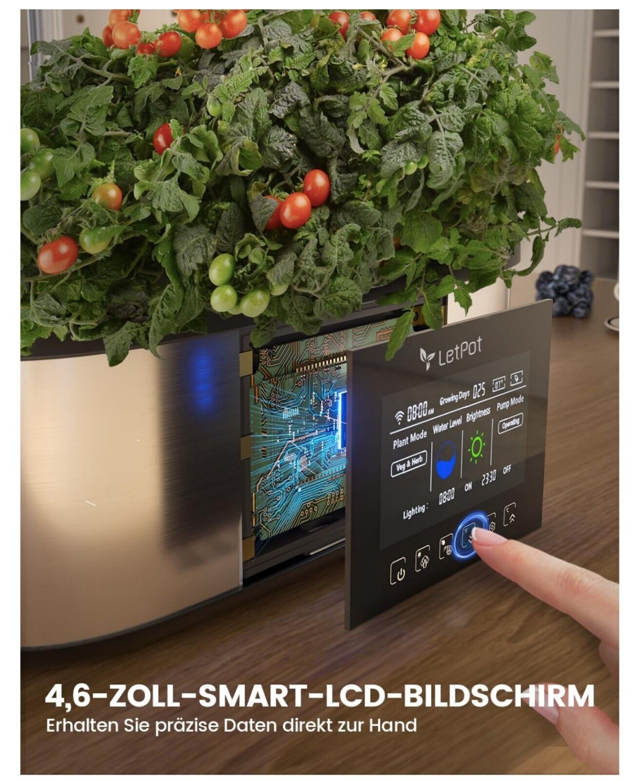 LPH-Max Hydrokultur-Kit, 21 Pods, APP & WiFi, 36W LED Anzuchtsystem