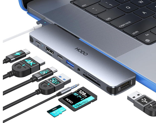 USB C Hub MacBook, 8in2, 4K 60Hz HDMI, Thunderbolt 3