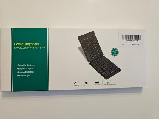 Faltbare Bluetooth Tastatur - Tragbare Drahtlose Tastatur mit Standhalter, Ultra