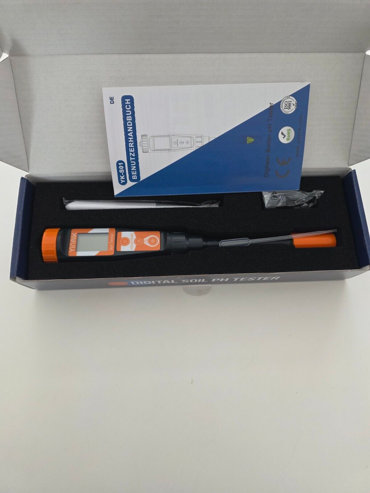 Digitales pH Messgerät Erde & Wasser Boden Tester 11 Zoll