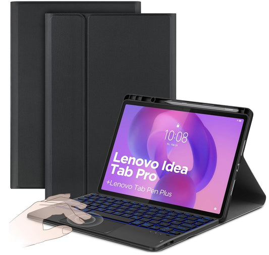 Tastatur Hülle für Lenovo Idea Tab Pro 12.7" 2025 Touchpad & 7-Farben-Beleuchtun