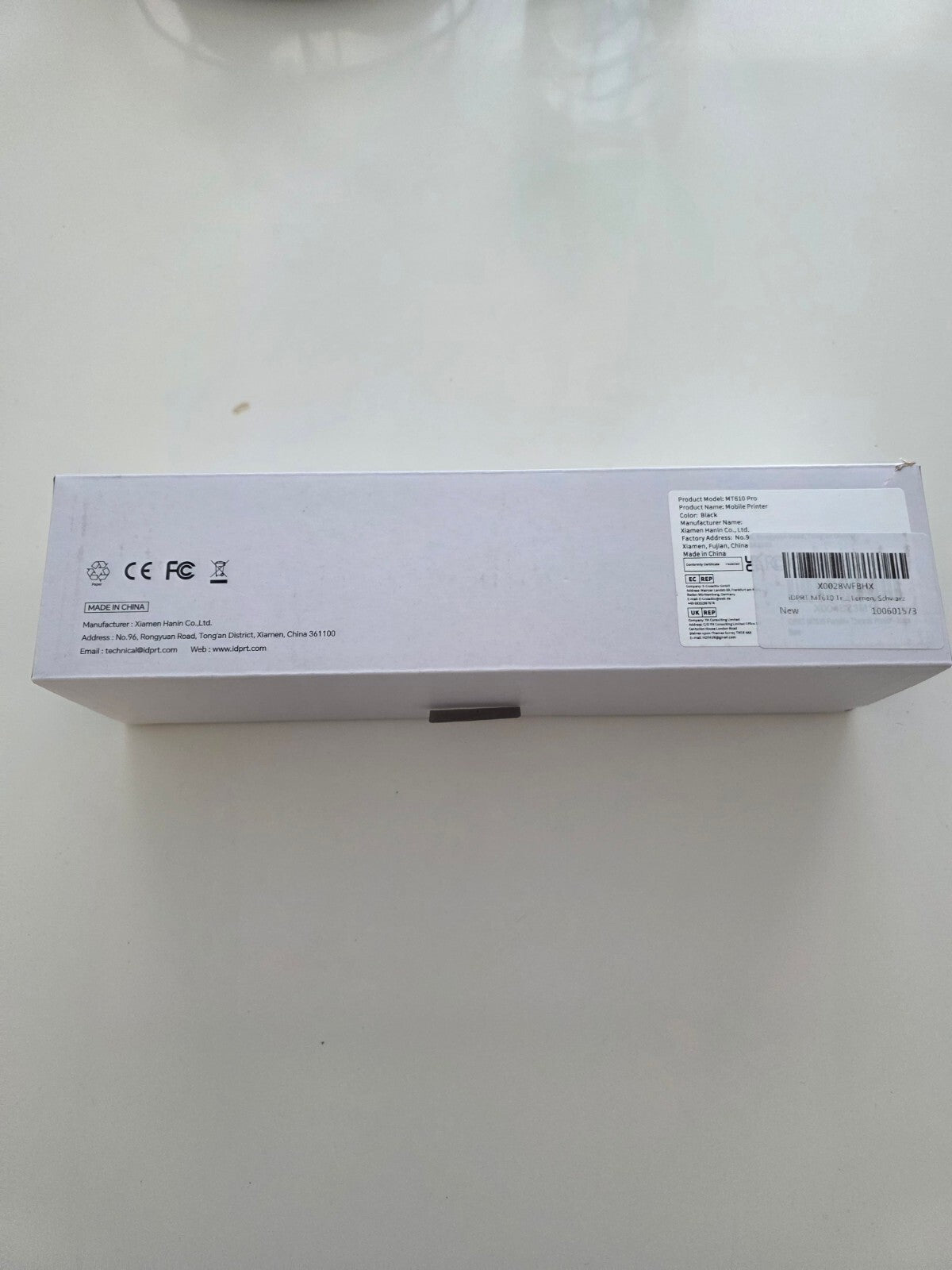 MT610 Tragbarer Thermodrucker A4 300dpi Bluetooth USB Schwarz