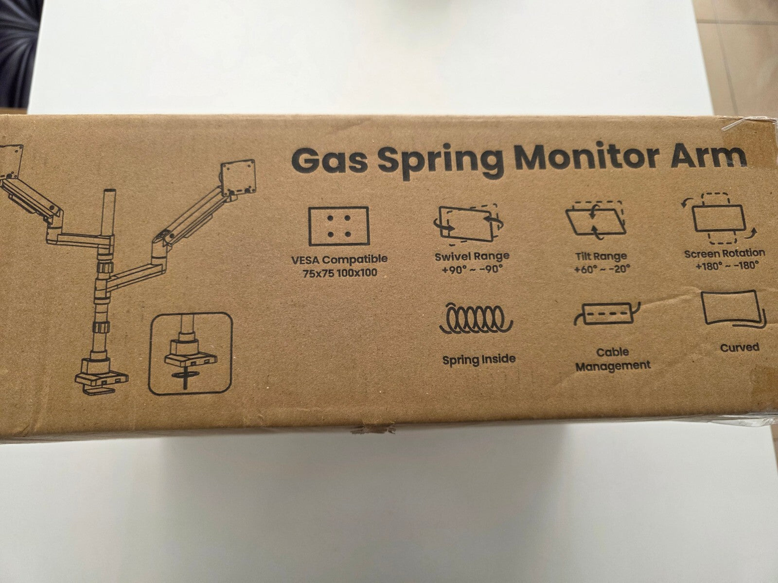 17-57" Monitor Halterung 2 Monitore 20kg VESA 75/100mm