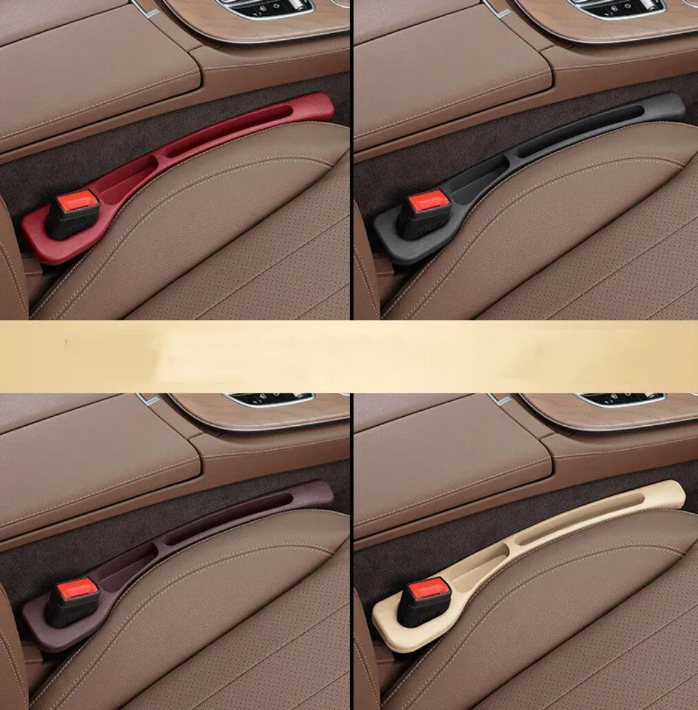 Multifunktionaler Autositz Lückenfüller mit Aufbewahrung Universal - Beige