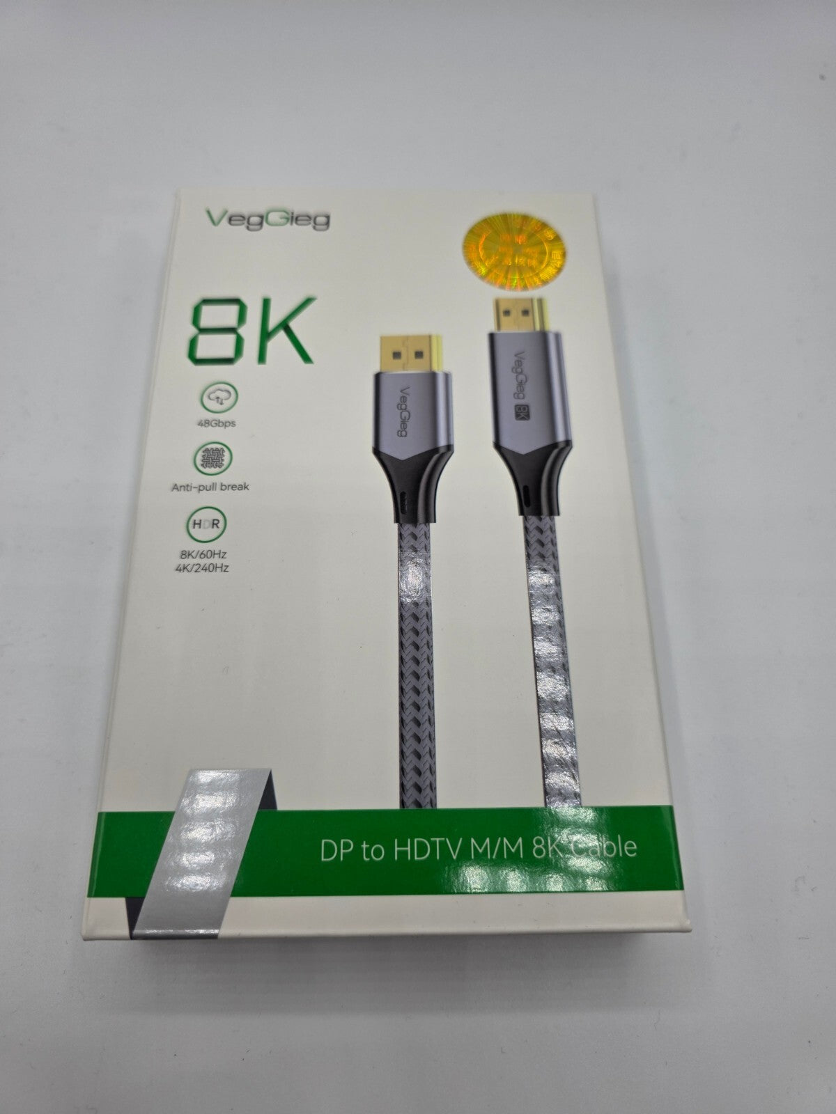 8K DisplayPort 1.4 zu HDMI 2.1 Kabel 2 Meter Aluminium HDTV für Laptop TV Kamera