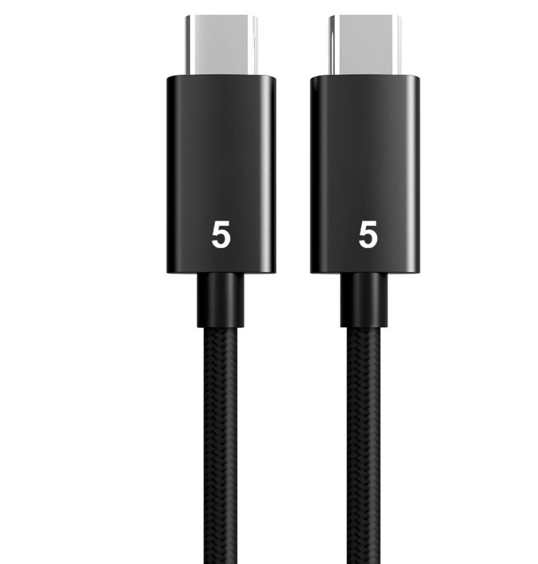 USB4  TBT5 Kabel 80Gbps 16K@60Hz 240W PD 2m Schwarz