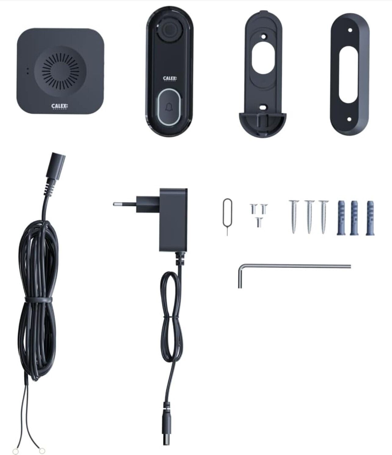 Smart Video Türklingel mit Kamera, Zwei-Wege-Audio, 1080P HD-Video, App-Be