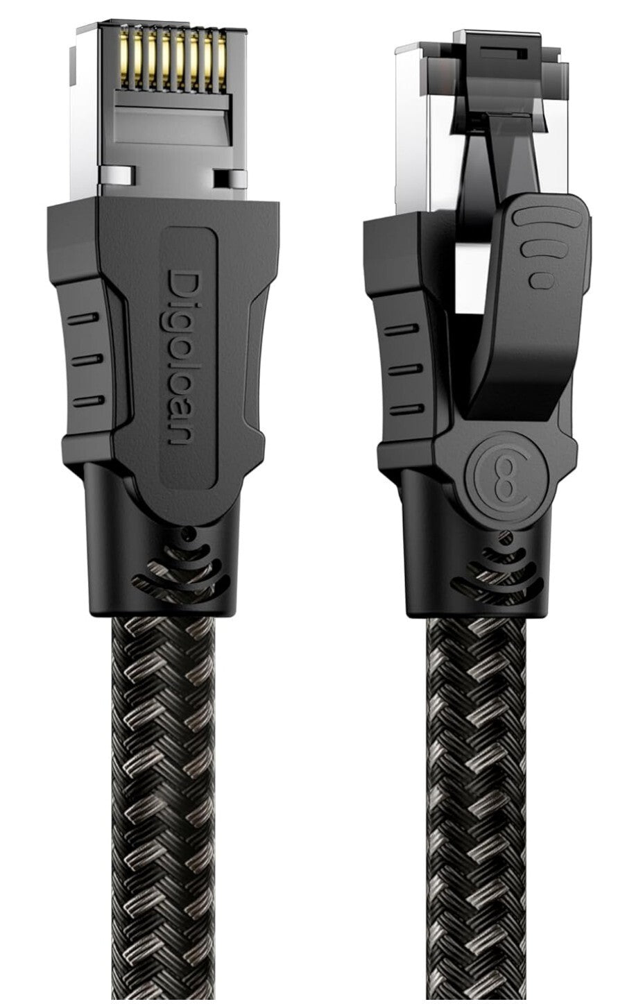 Cat8 LAN Kabel 20m, 40Gbps 2000MHz, RJ45, Nylon
