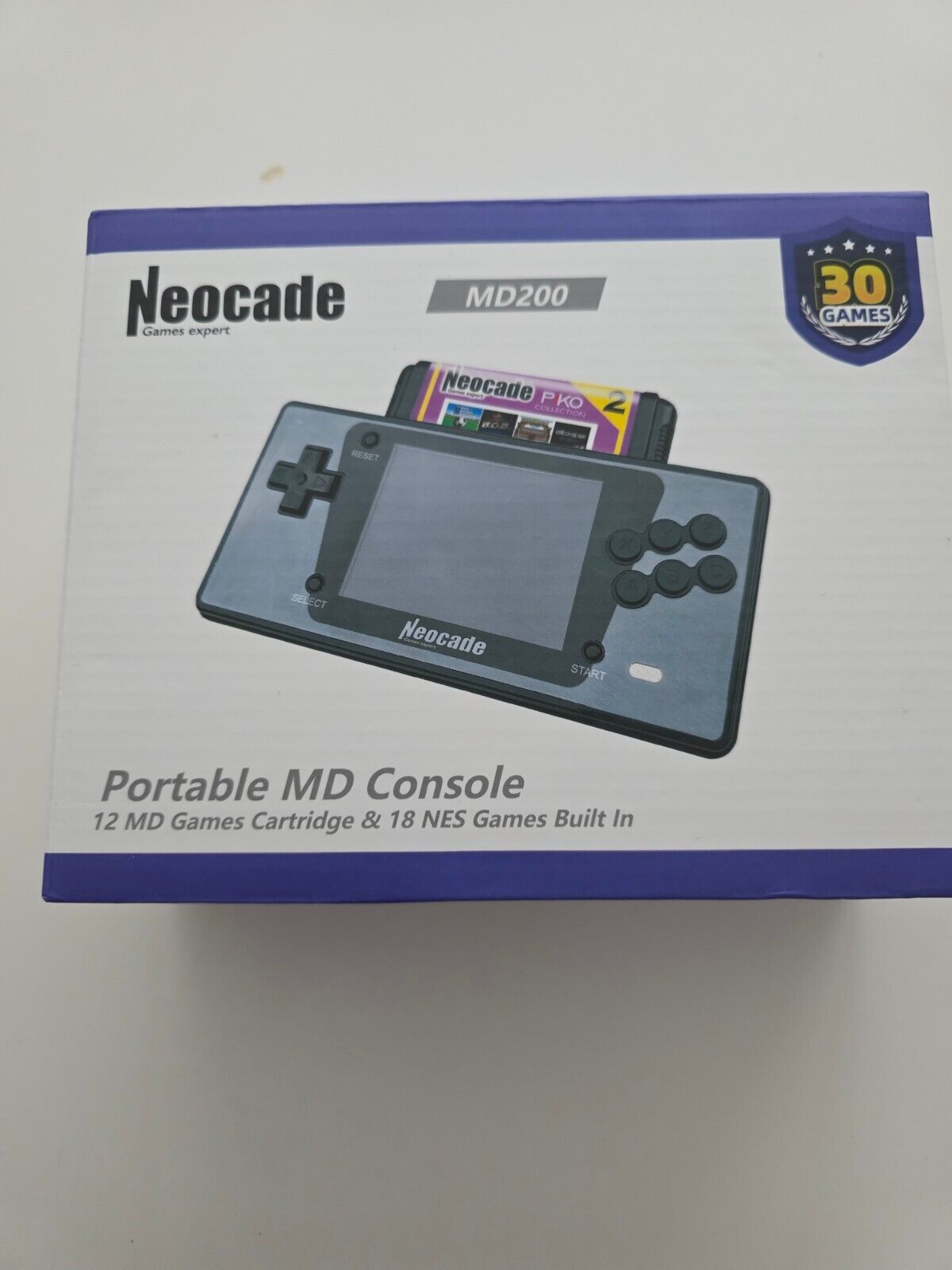 Retro-Handheld Mega Drive 3,5" LCD 12 MD + 18 NES Games