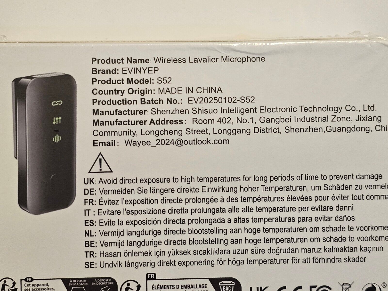Kabelloses Lavalier Mikrofon (2TX+2RX) für iPhone & Android | Rauschunterdrückun