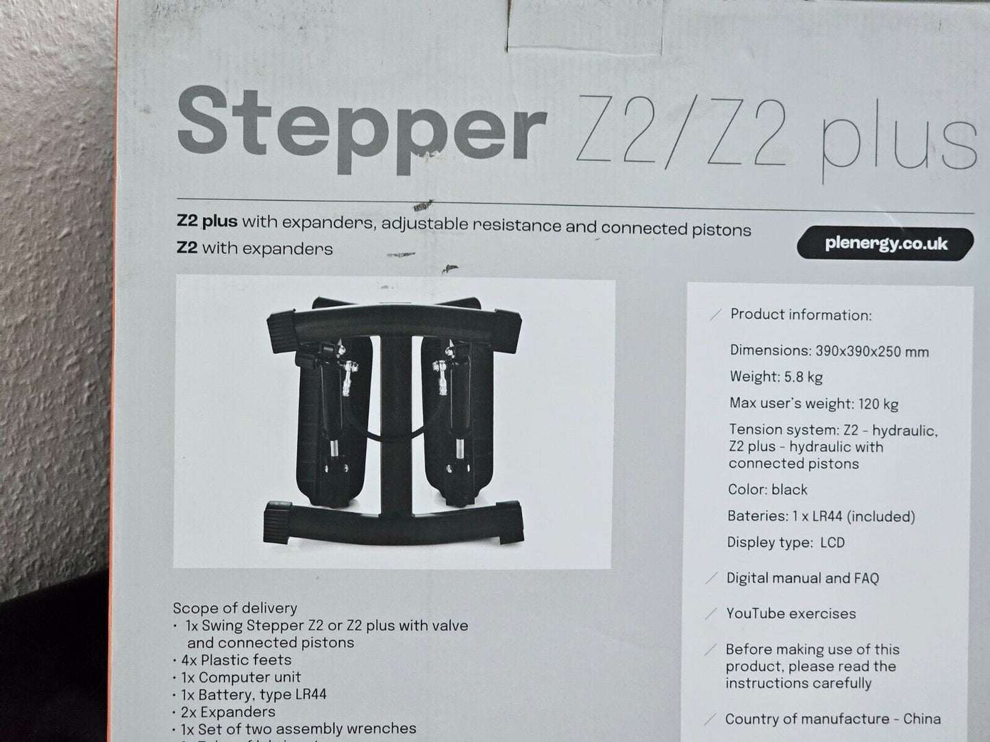 Stepper für Zuhause mit Power Ropes 120 kg, Twist Mini Steppermit Verstellbarer