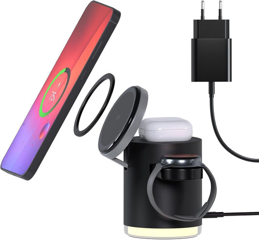 4-in-1 Qi2 Ladestation Samsung S25/S24/Watch 7/Buds 25W