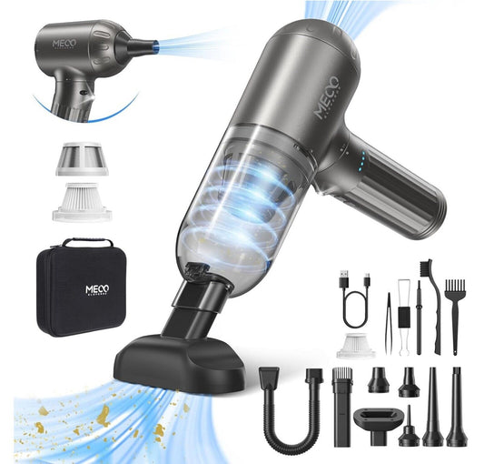 4-in-1 Handstaubsauger Akku, Elektrische Staubgebläse 130000U/min 3-Gang Auto St