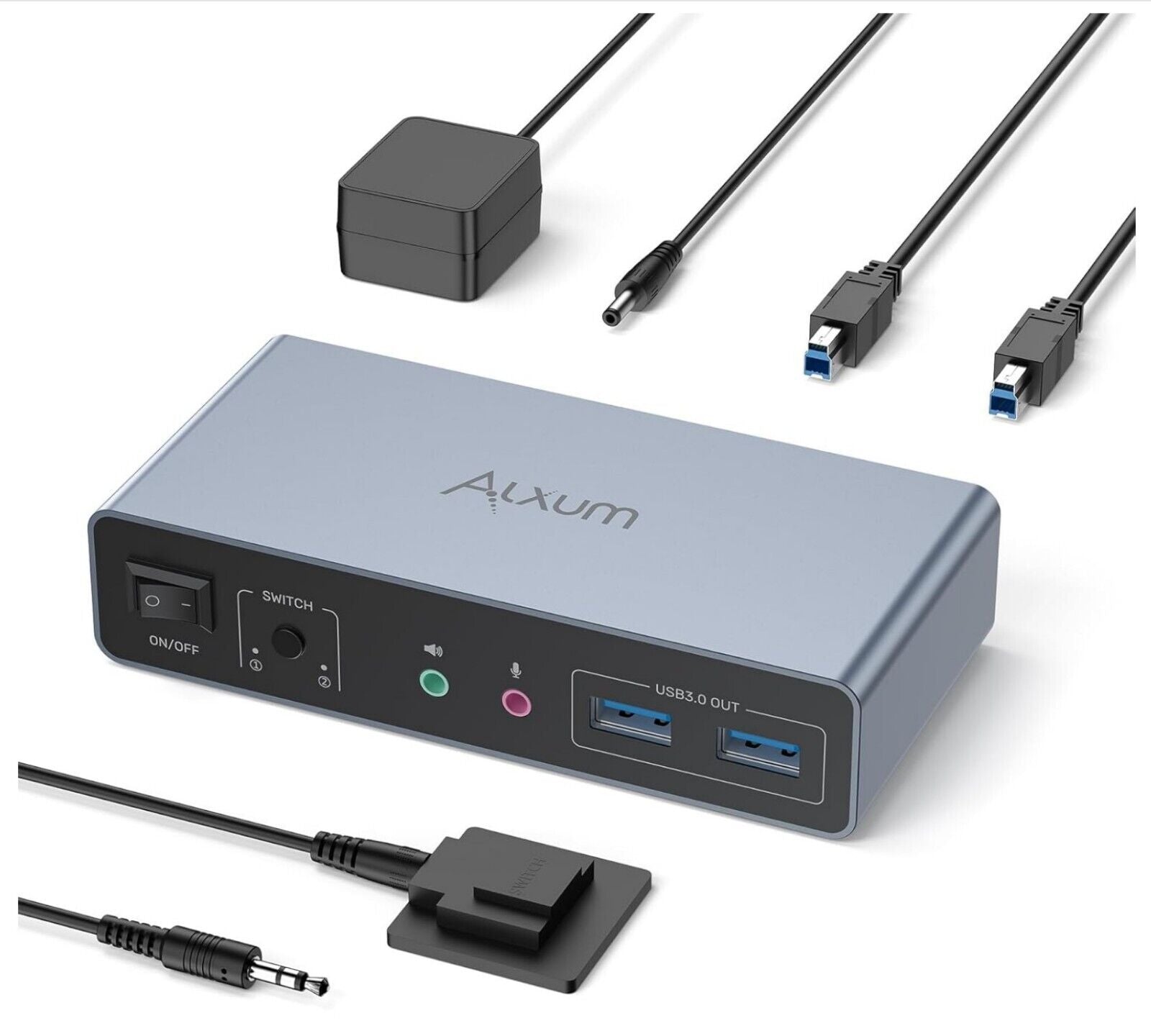 HDMI DP KVM-Switch 4K@60Hz Dual Monitor für 2 PCs USB 3.0