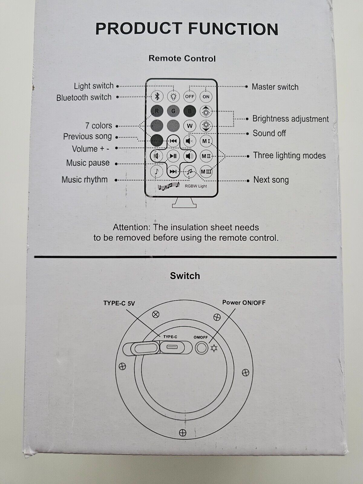 LED Akku Tischleuchte Kabellos mit Bluetooth Lautsprecher, RGB Farbwechsel, Dimm