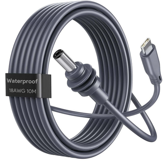 Starlink Mini USB-C zu DC Stromkabel 10M 100W PD Wasserdicht 18AWG