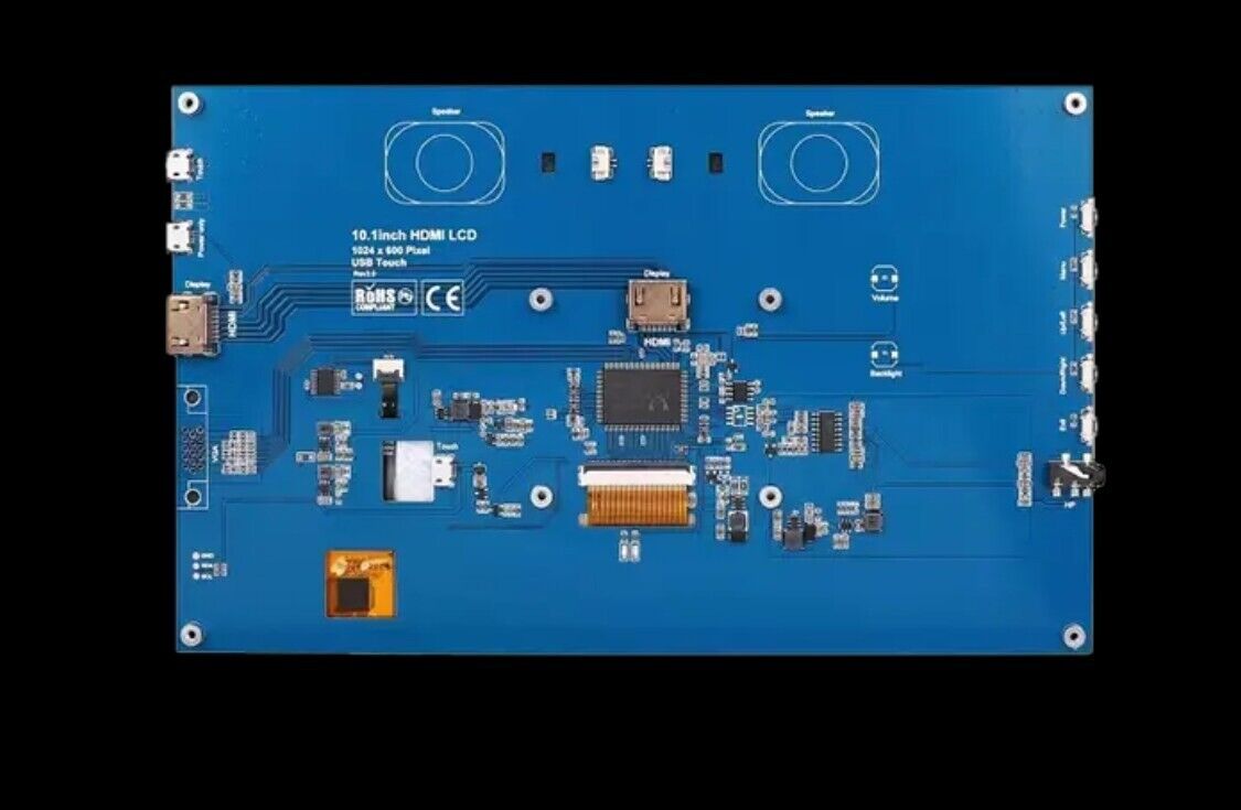 10,1 Zoll IPS RGB HDMI Touchscreen Modul 1024x600 für Raspberry Pi