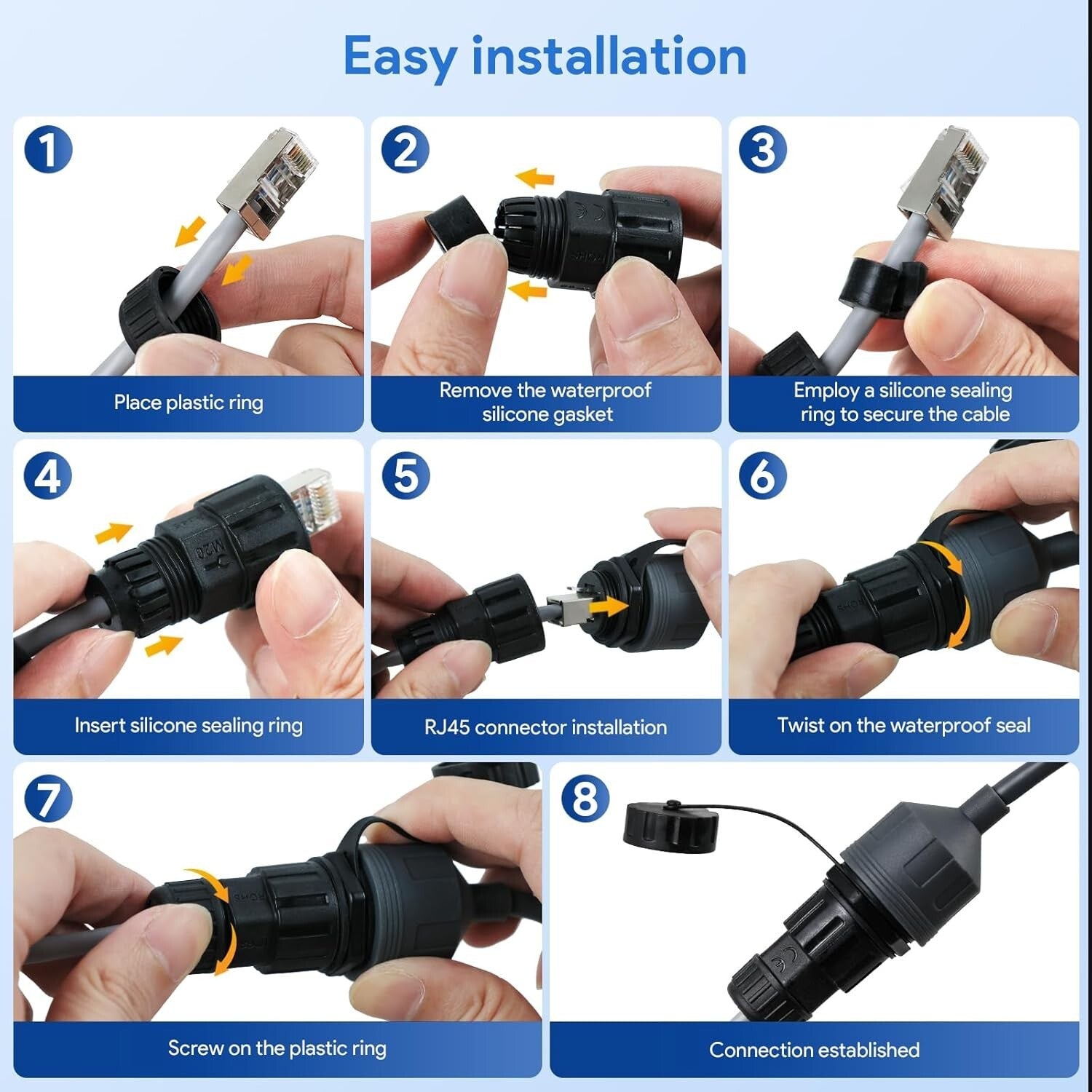 Starlink Ethernet Adapter Gen 3/Mini IP68 RJ45 Wasserdicht