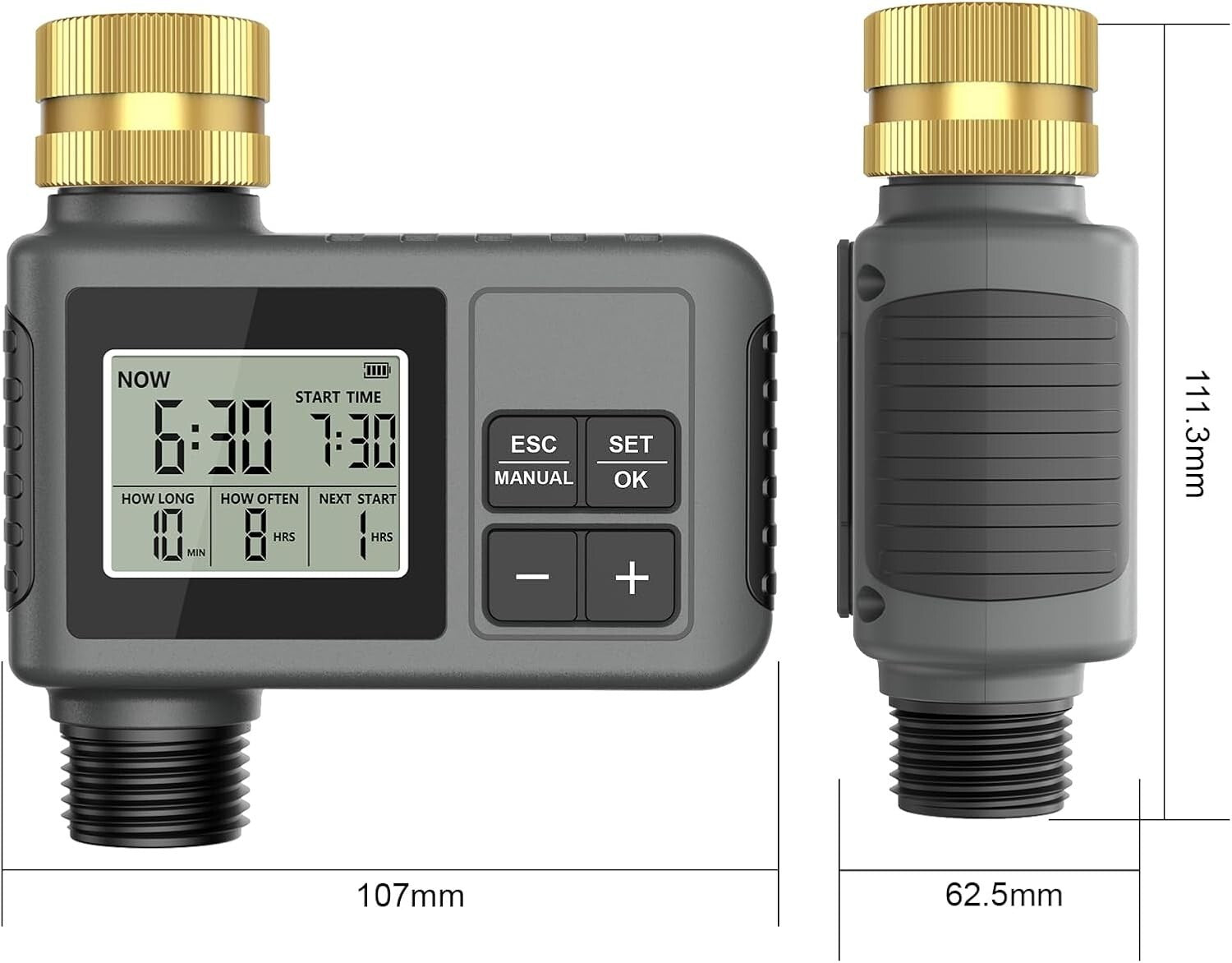 Gartenschlauch-Timer Sprinkler mit Regenverzögerung 1 Auslass