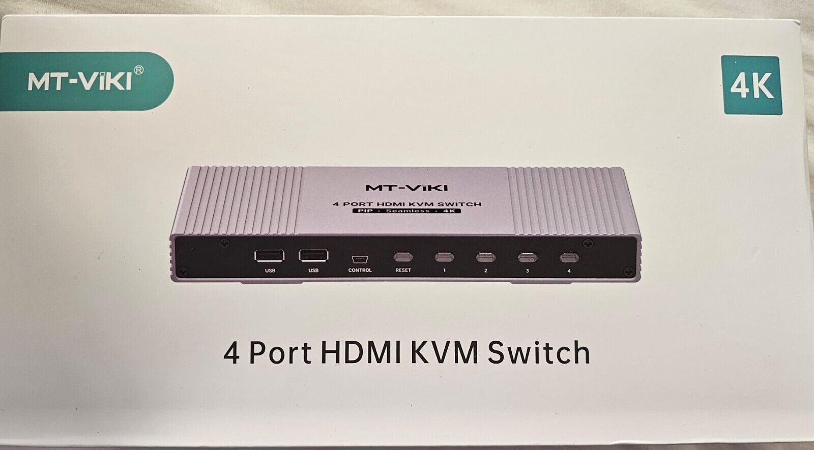 4K HDMI KVM Multiviewer 4x1 mit PIP POP 4K@30Hz Seamless Switching unterstützt