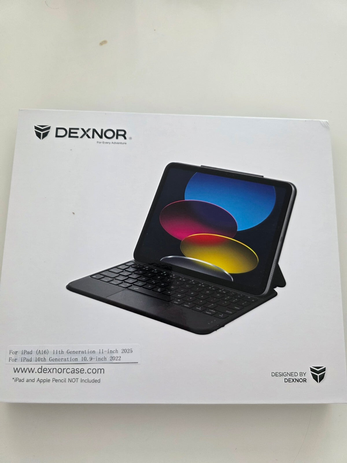 Tastatur iPad A16 11" 2025/10.9" 2022 QWERTZ Trackpad Schwarz