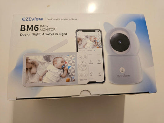 Babyphone mit Kamera 2K & 4X Zoom, 5.5" HD WLAN Video Babyfon mit App, Nachtsich