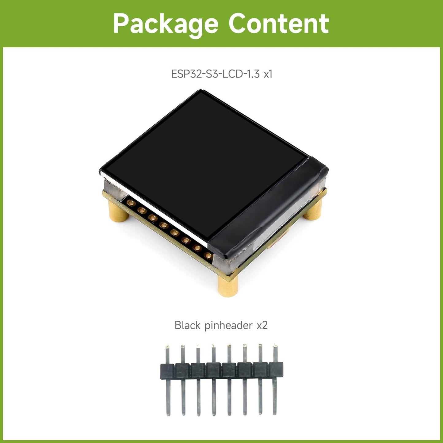 ESP32-S3 1.3" Display Board 240x240 SPI IMU WiFi/BT