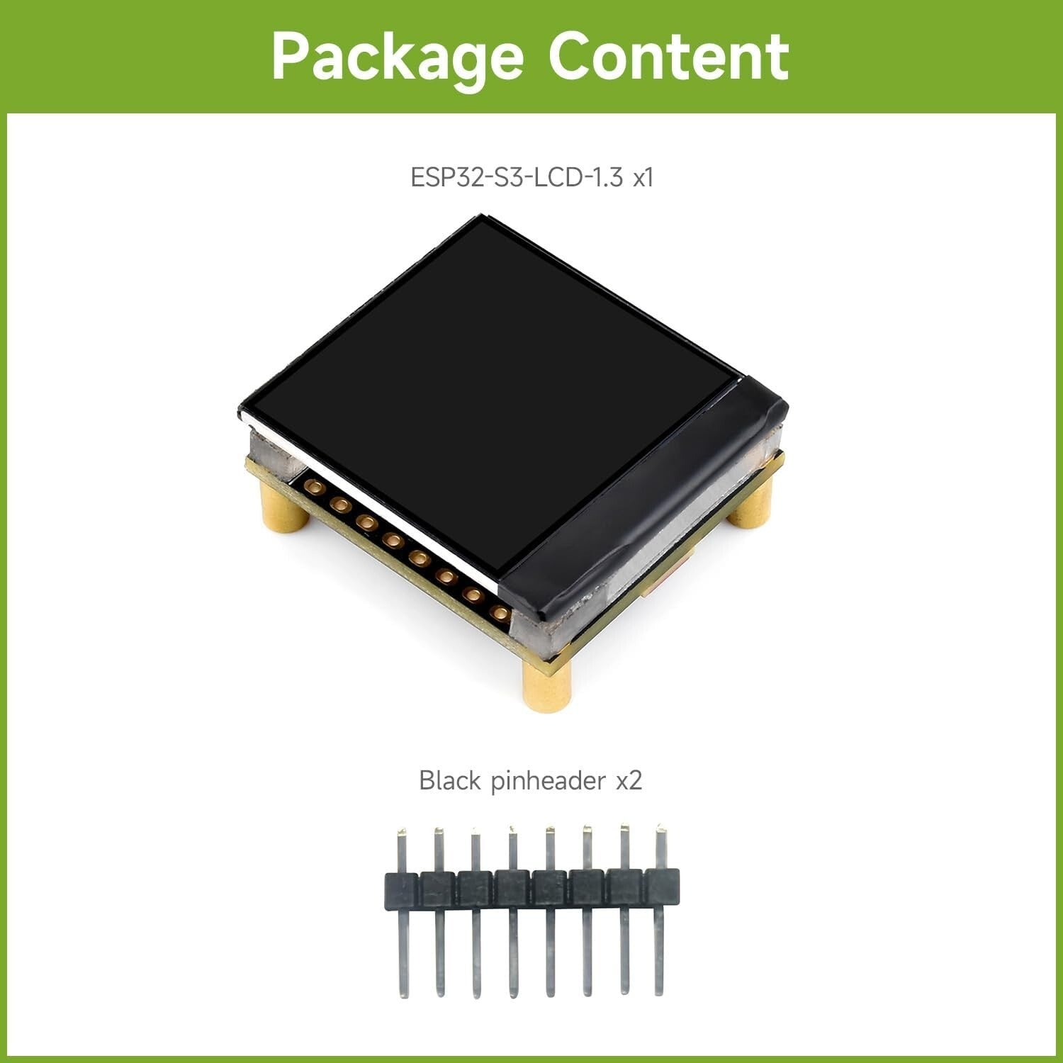 ESP32-S3 1.3" Display Board 240x240 SPI IMU WiFi/BT