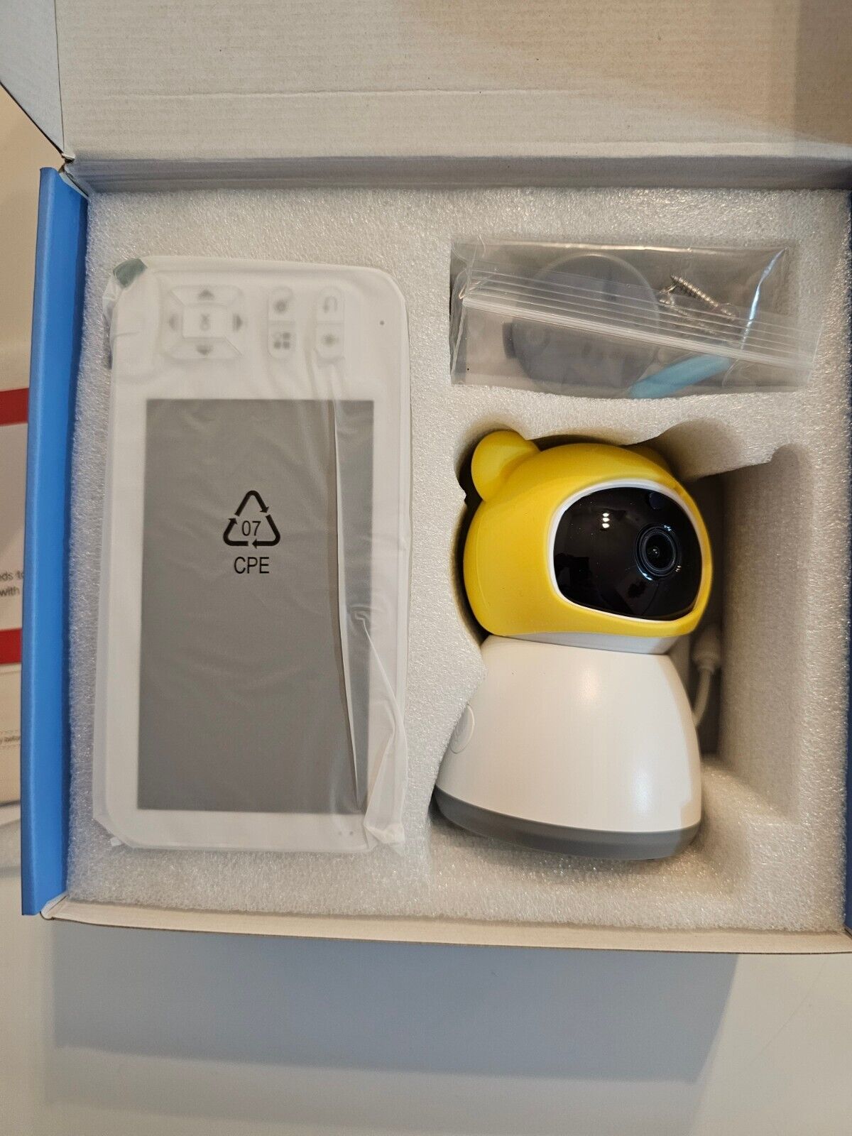 2K Babyphone mit Kamera, PTZ 360° 5'' WLAN Video Babyphone mit App, 4×Zoom, Auto