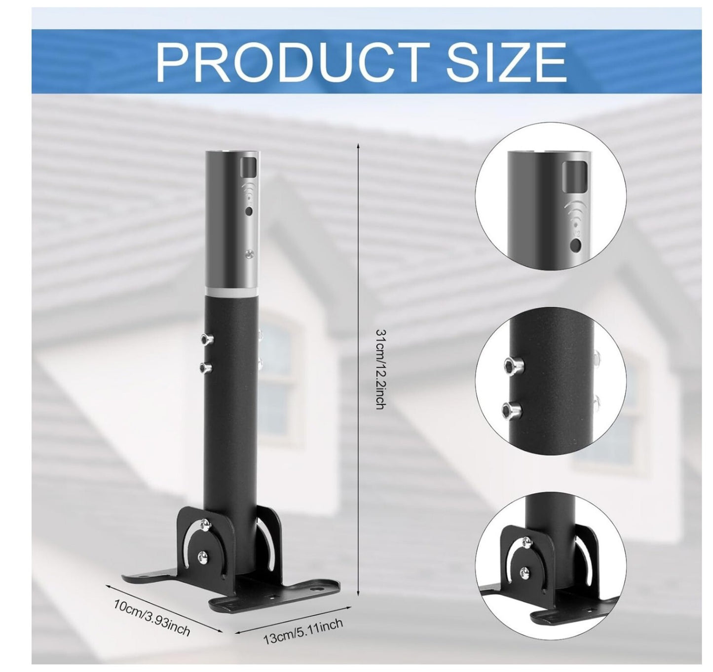 Starlink V2 Dachhalterung Pole Mount Adapter Schwarz