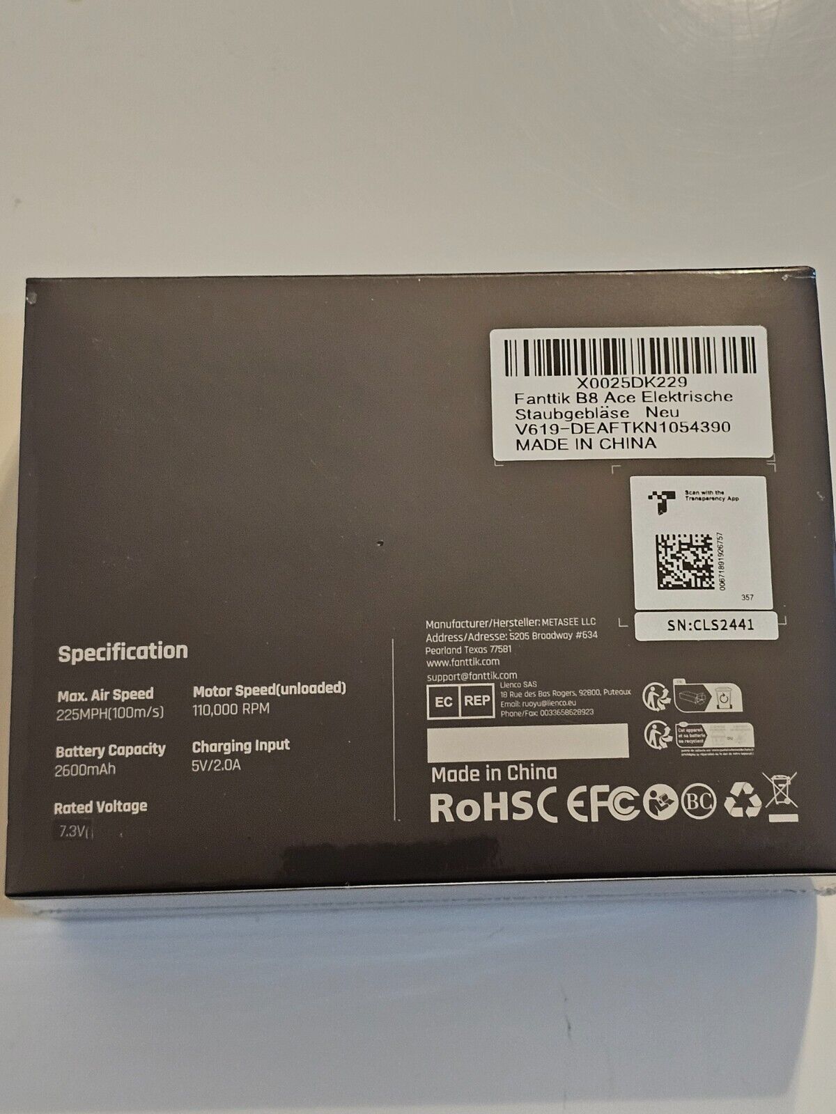 Elektrische Staubgebläse Druckluftspray, Druckluft Compressed Air kabellos
