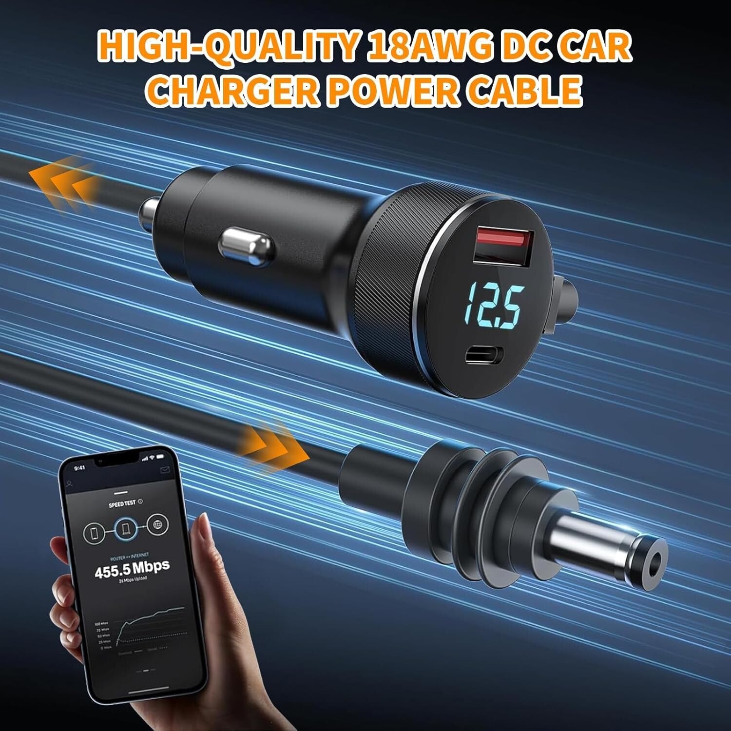 Starlink Mini 12V Zigarettenanzünder Kabel – 100W, 3m, IP68