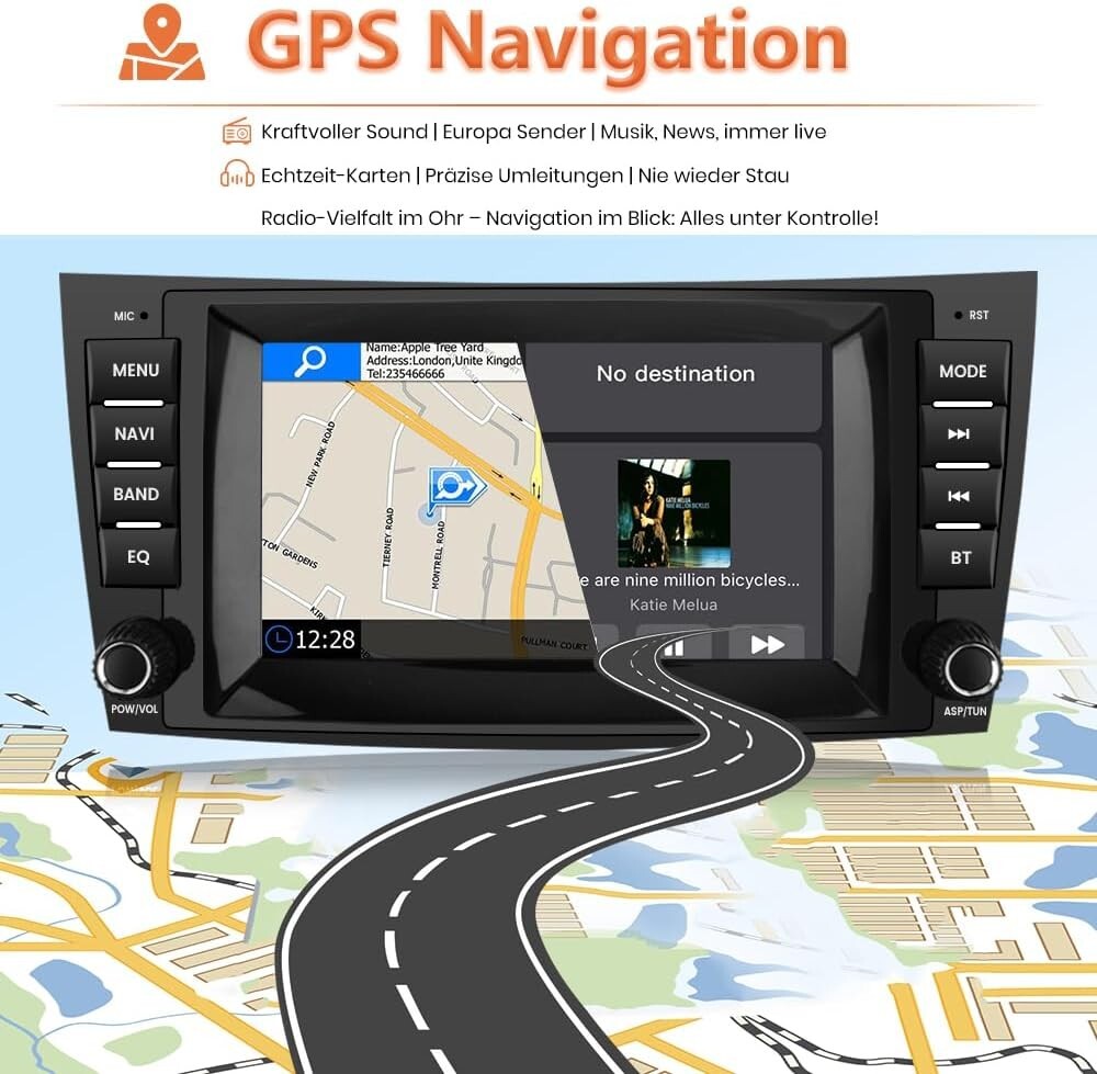 Android 13 Autoradio 8" für Mercedes E-Klasse W211 CLS W219 CarPlay