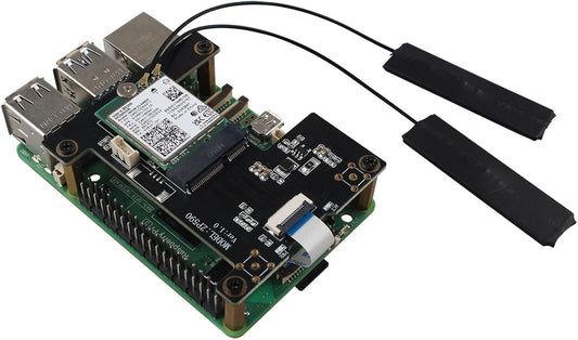ZP590B PCIe WiFi7 Adapter für Raspberry Pi 5 M.2 E-Key TPU