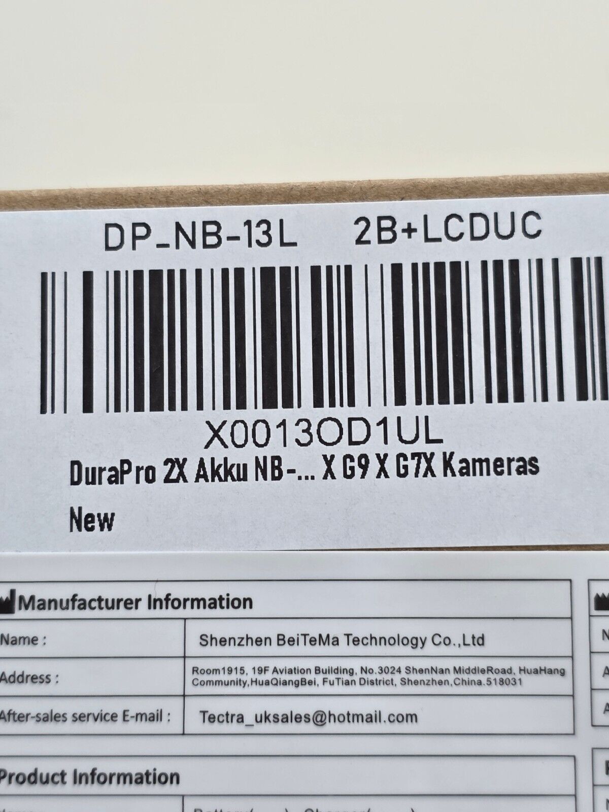 2X NB-13L Akku + LCD USB Ladegerät für Canon G7X G9X
