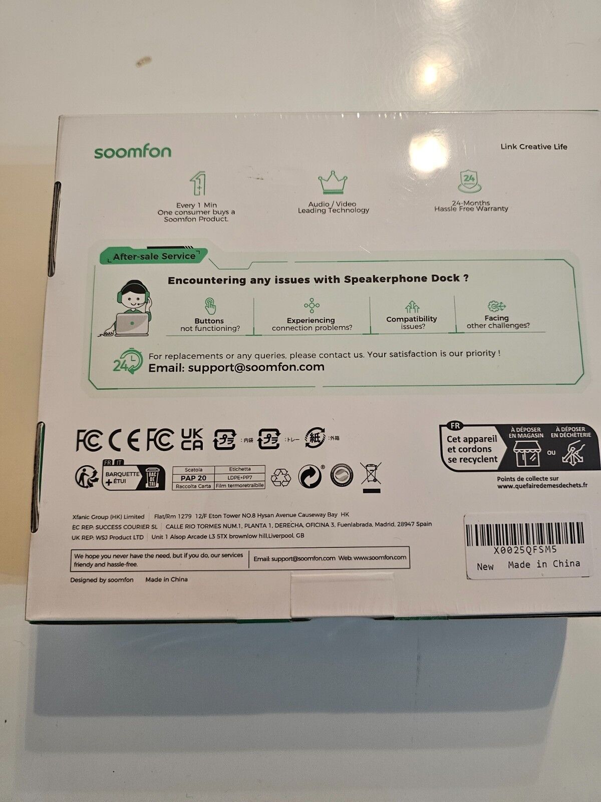 SP600 Konferenzlautsprecher mit 4 Ai-Mikrofonen + USB-C Docking, 4K HDMI, USB 3.